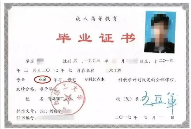 成考專升本畢業(yè)證書(參考) 成考專升本畢業(yè)證書(參考)