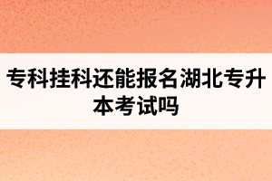 ?？茠炜七€能報(bào)名湖北專升本考試嗎？在哪里能獲取最新的專升本資訊？