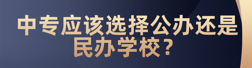 中專應(yīng)該選擇公辦還是民辦？(圖1)