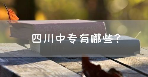 四川中專有哪些？(圖1)