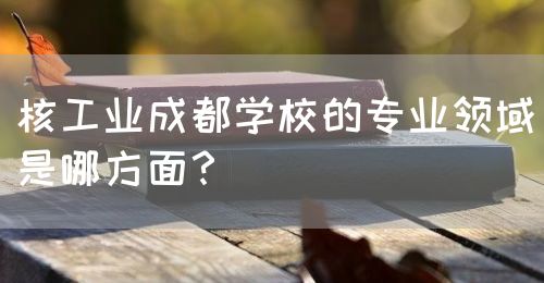核工業(yè)成都學校的專業(yè)領域是哪方面？(圖1)