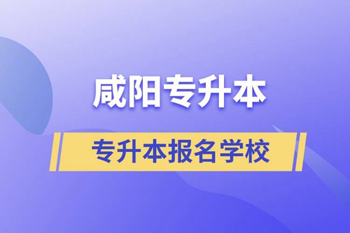 咸陽專升本有哪些學校可報名？